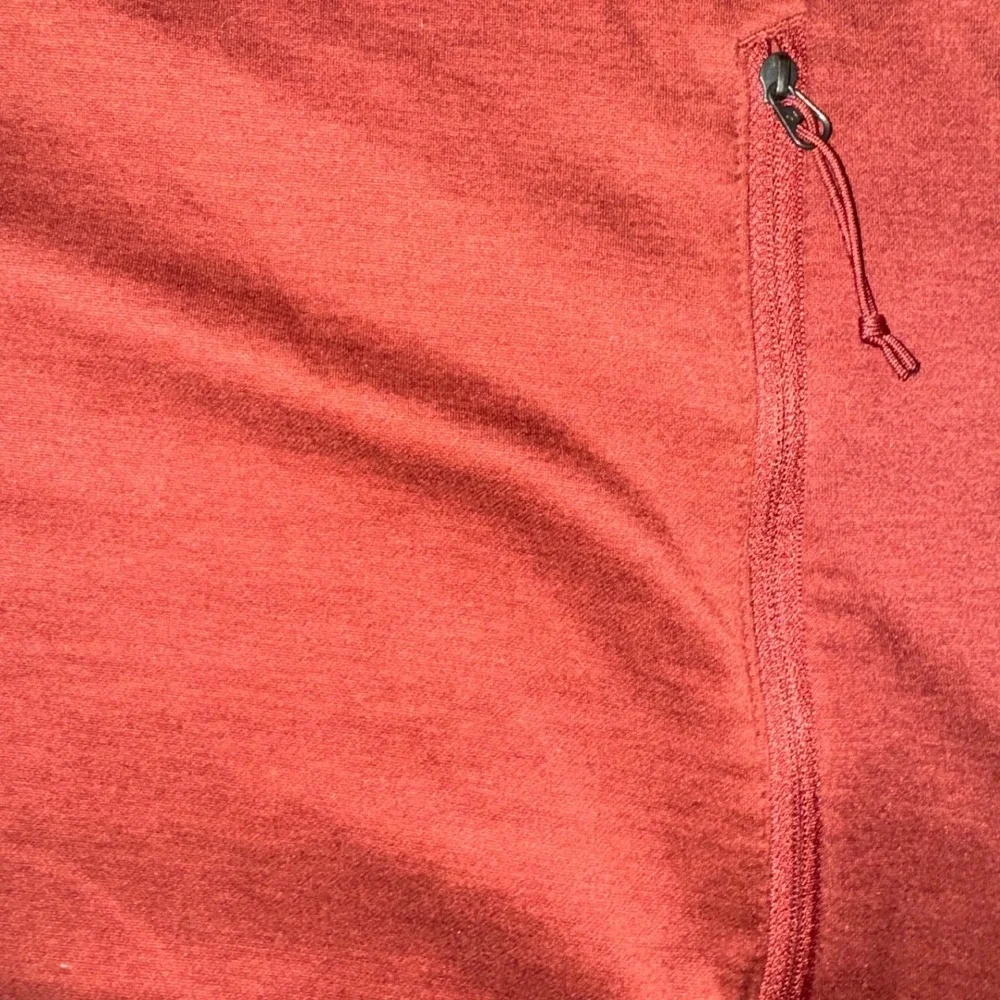 The North Face Mens Full Zip Grid‎ Fleece Jacket Burgundy Red NF0A3SO6 Large